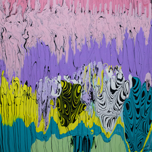 Мысли. 90x90, Акрил, ДСП, 2020 год